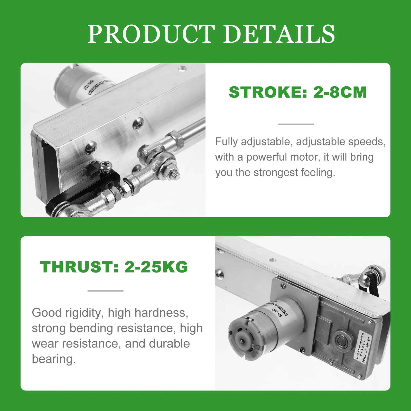 

Fully Adjustable Powerful Motor Strong Feeling Linear Actuator Wide Used Electric Sofas Micro Devices Small Linear Actuator 24v