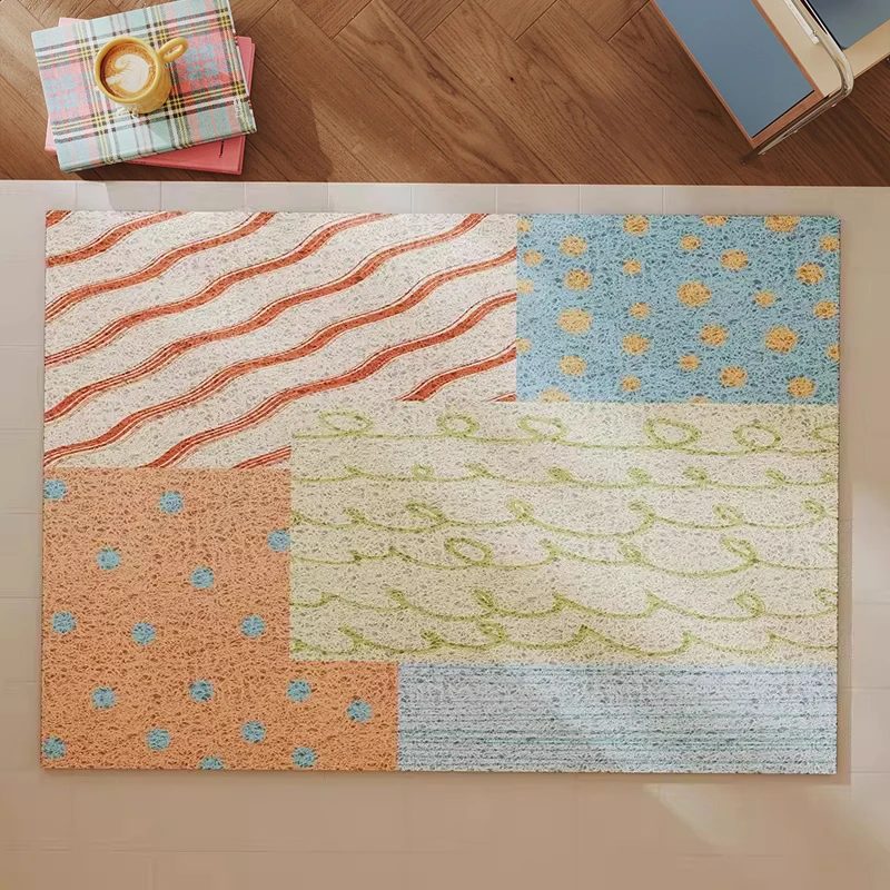 

Colorful Plaid Entryway Doormat Anti-slip Carpet Wear-resistant Dirty Resistant Rug Entrance Door Mat 카펫트 Tapete Entrada De Casa