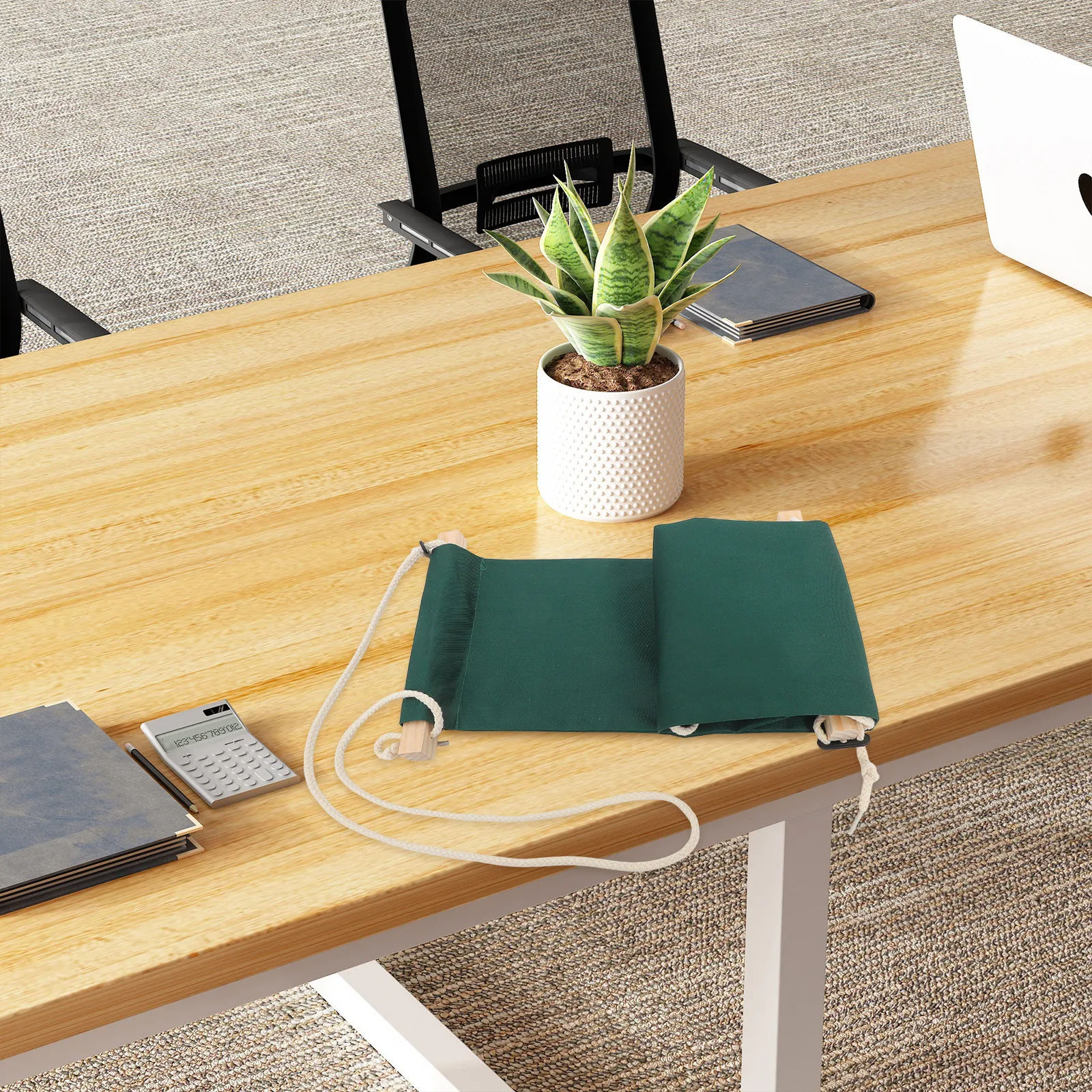 

Подстольный гамак для ног с крючками, портативная подставка для ног для офиса, эргономичная опора для стоп, для комфортной работы в течение долгих часов, гамак для ног под стол