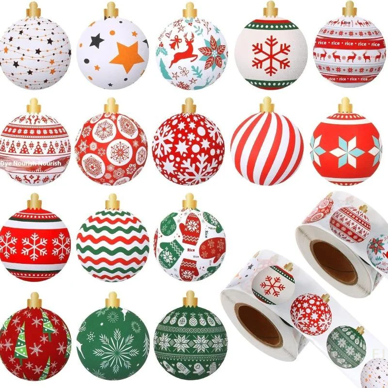 

Wholesale Lot of 500, 3CM Christmas Motif Seal Stickers for Homemade Gifts, Festive Baked Goods Wrapping