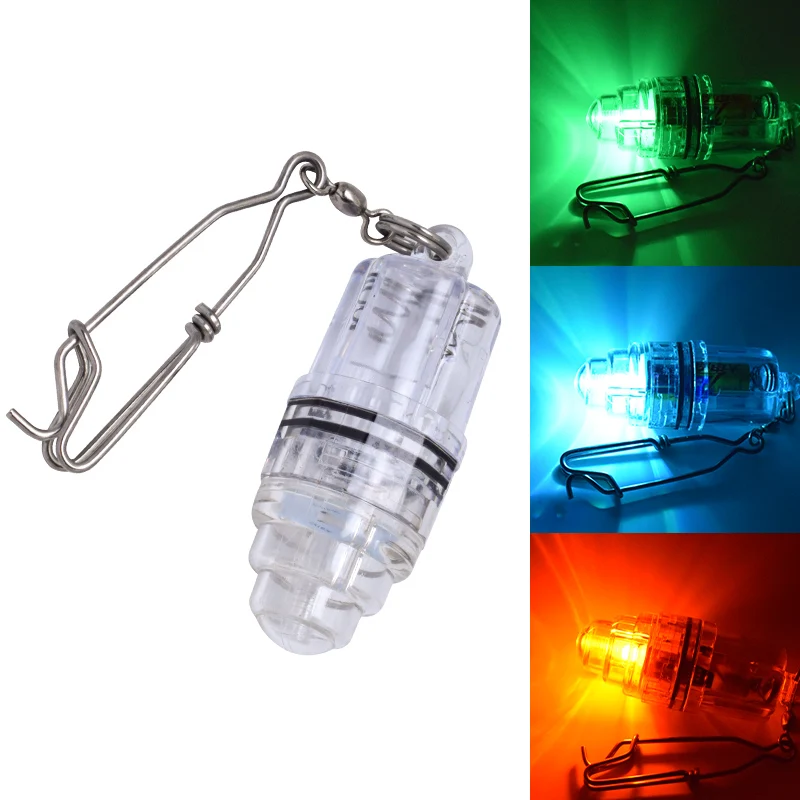 New Waterproof LED Flashing Mini Deep Drop Underwater Lights Deep Sea Bottom Fish Lure LED Lamp Fish Light Night Fishing Lights