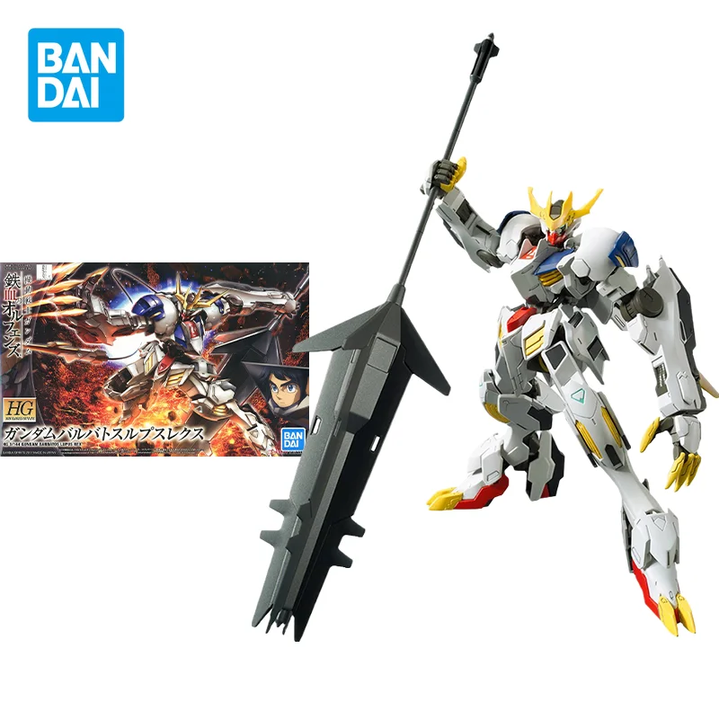 

Bandai Original GUNDAM Anime HG IBO BARBATOS LUPUS REX Action Figure Assembly Model Toys Collectible Model Gifts for Children