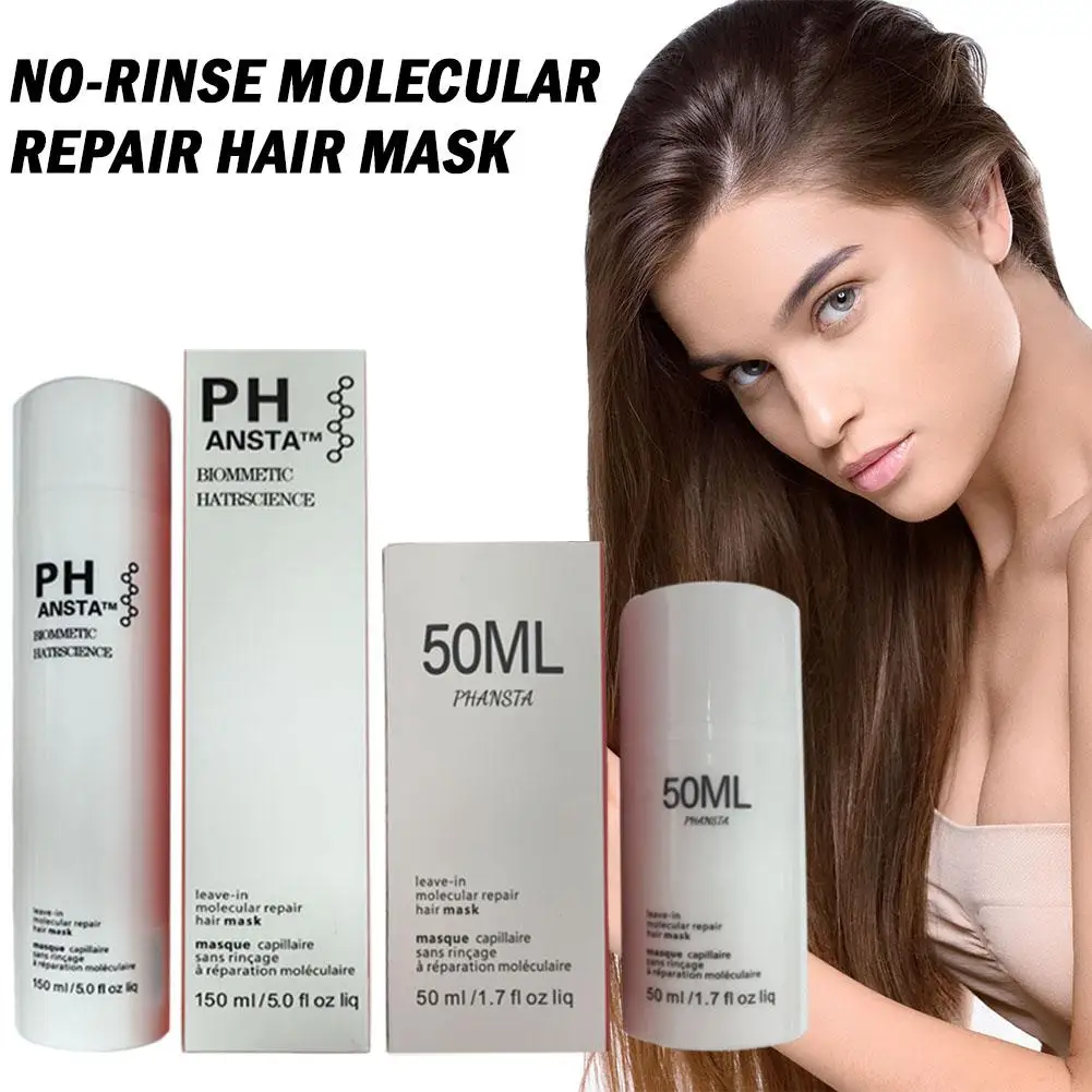 50/150ML Hair Mask Leave-In Molecular Repair Conditioner 4-minute  Deep Restores Damaged Hair Keratin Treatment Glossy Hair Care