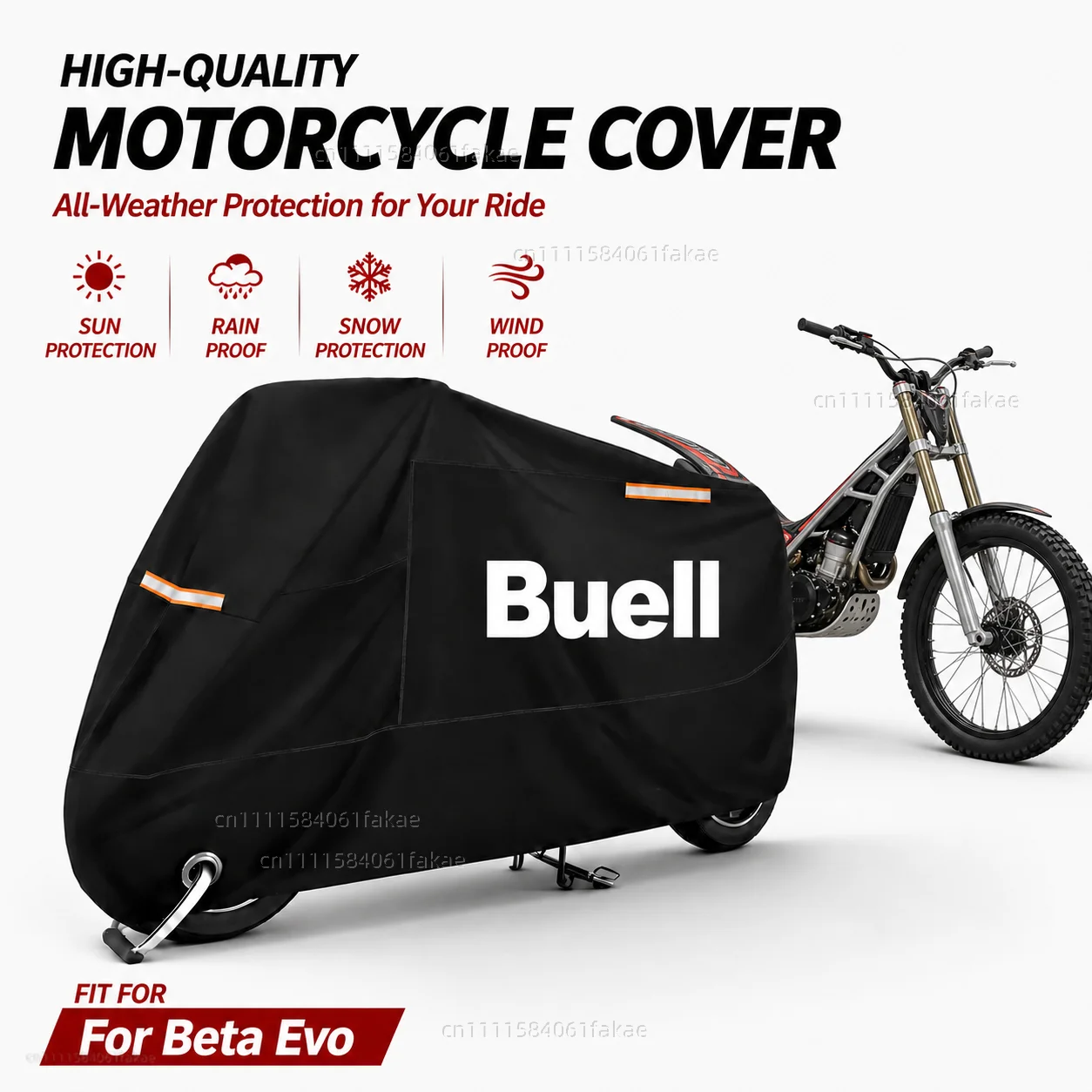 Motorcycle Cover Waterproof Outdoor All Season Dustproof UV Protective Moto Scooter Rain Cover For Buell 1125R 1125CR XB12R XB