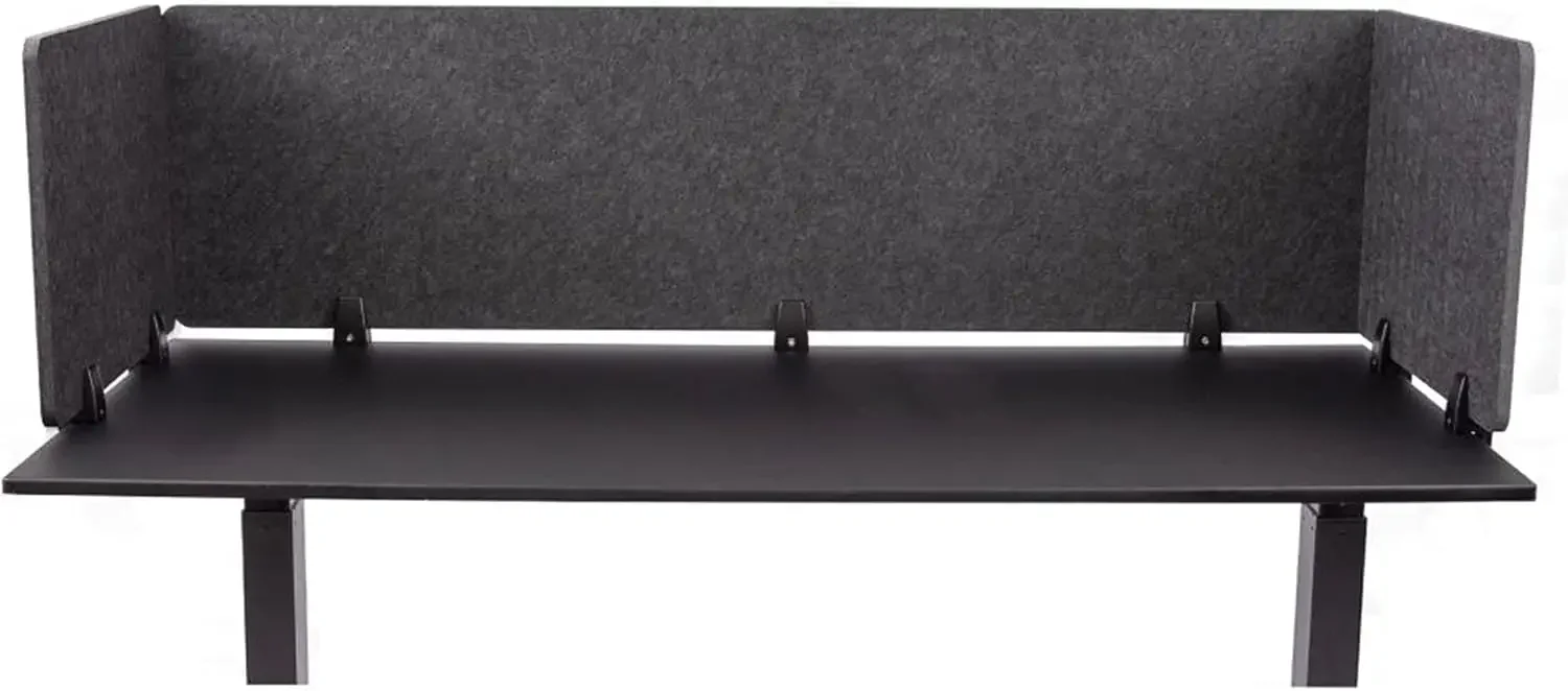 ReFocus™ Raw Clamp-On Acoustic Desk Divider – Reduce Noise and Visual Distractions with This Lightweight Desk Mounted Privacy Pa