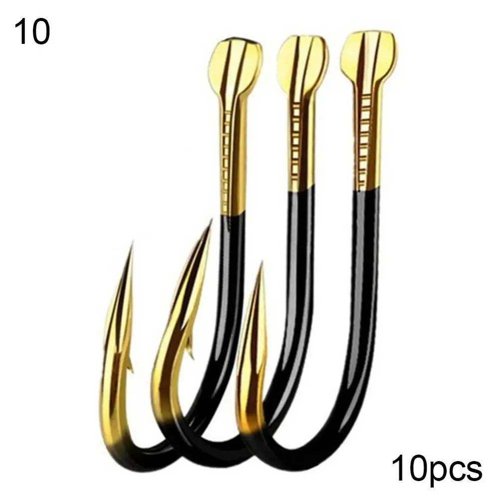 10 pcs Fishing Hooks Fishhooks Fishing Accessories Supplies Lures Carp Fishing Tackle Barbed Colored Tungsten Alloy 14 Types