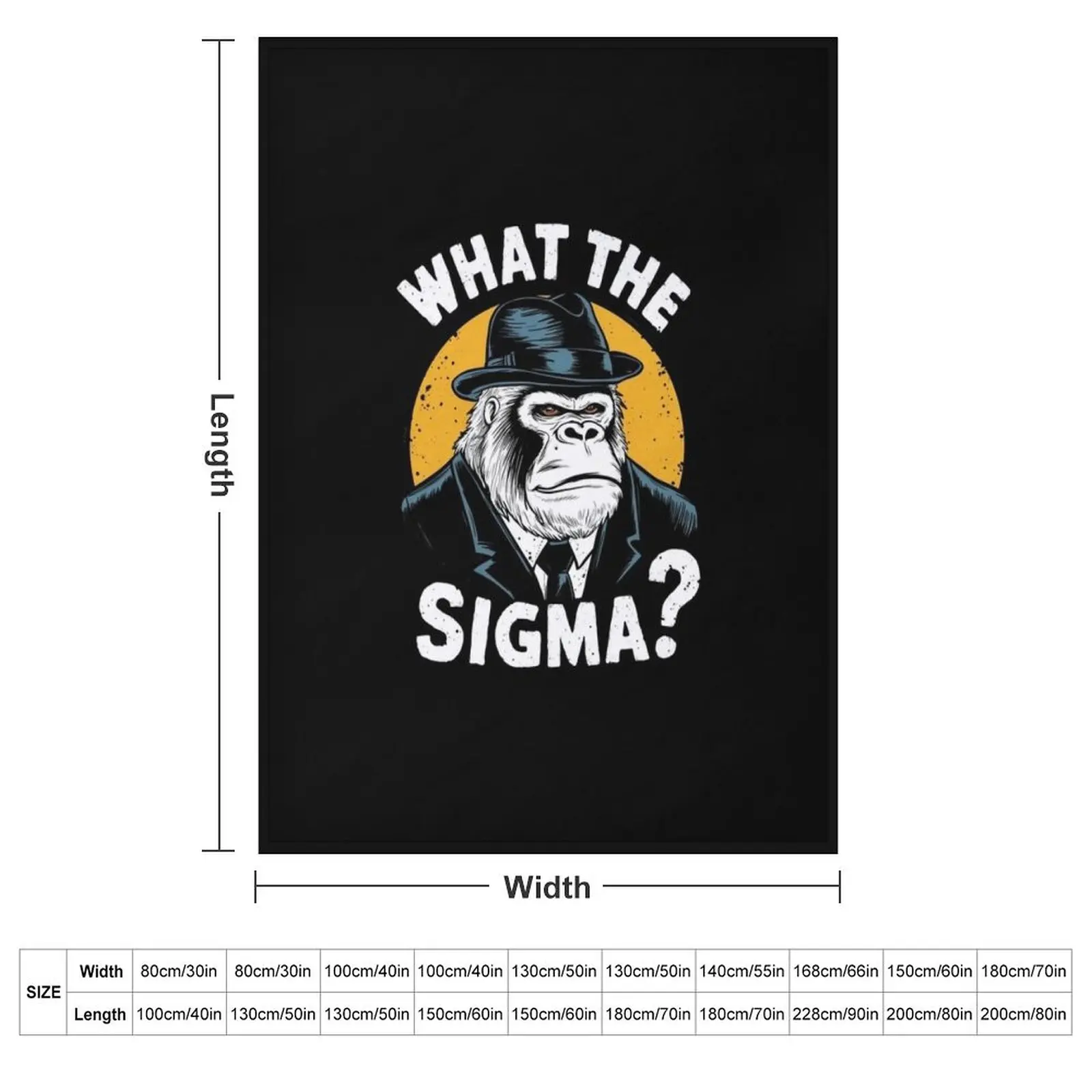 Funny What The Sigma? Ironic Meme Brainrot Quote Throw Blanket for sofa Luxury Brand Soft Beds Quilt Decoratives Blankets