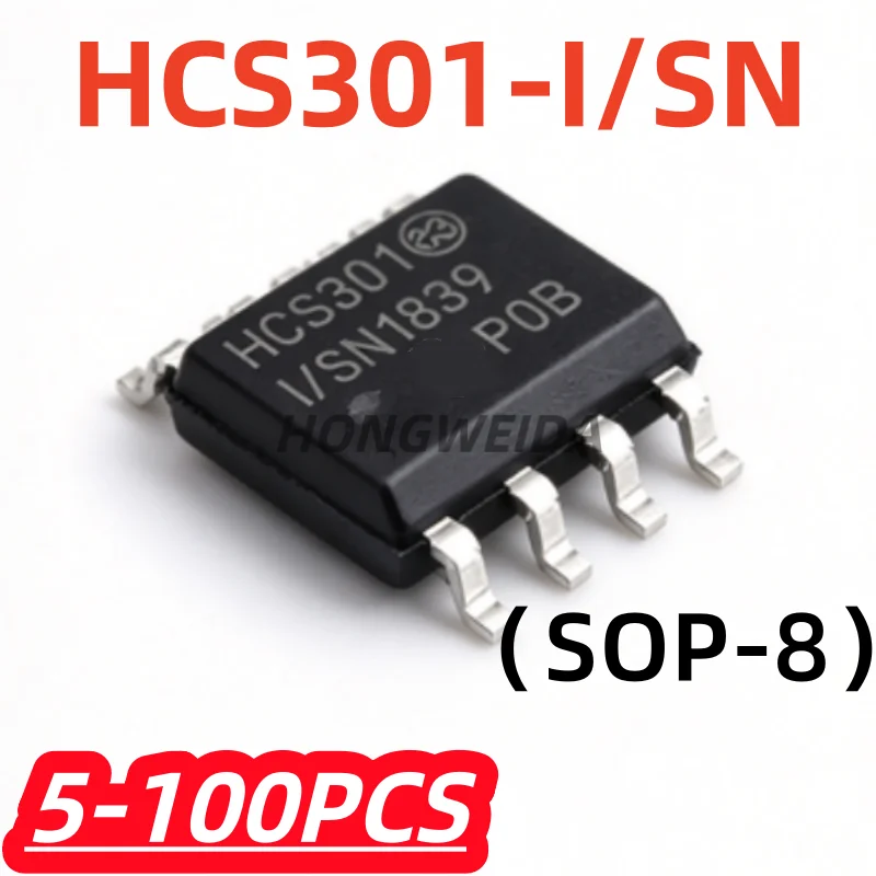 5-100Pcs/lot 100% New HCS301-I/SN HCS301 SOP8 Coded remote control chip