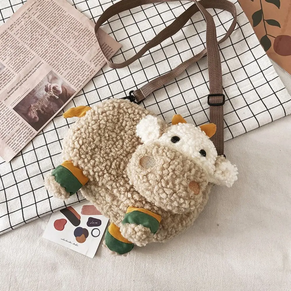 Small For Women Plush Cute Coin Case Purse Girls Handbag Crossbody Bag Cartoon Bag Messenger Bag