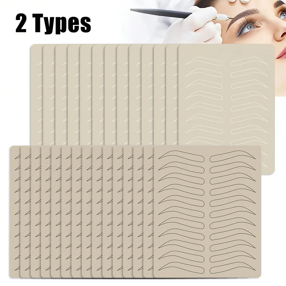 

15/10/8/5/3/1Pcs Eyebrow Tattoo Practice Skin Microblading Eyebrow Practice Fake Tattoo Skin for Permanent Makeup Accessories