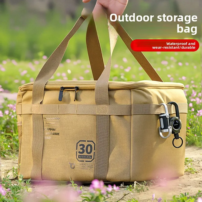 

Прочная вместительная сумка-тоут из оксфорда для хранения на открытом воздухе — легкая портативная сумка для походов, кемпинга и путешествий