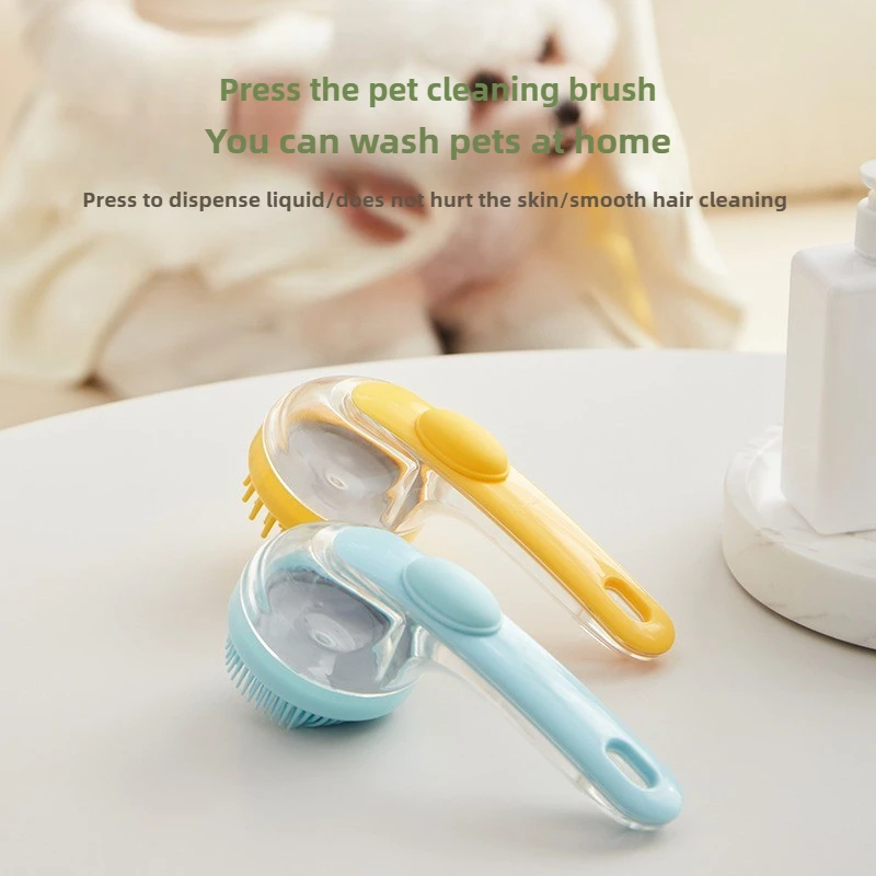 

New Pet Bath Brush for Small Dogs & Cats: Specialized Dog Washing Tool, Massage Scrub Brush - Pet Bathing Essential for