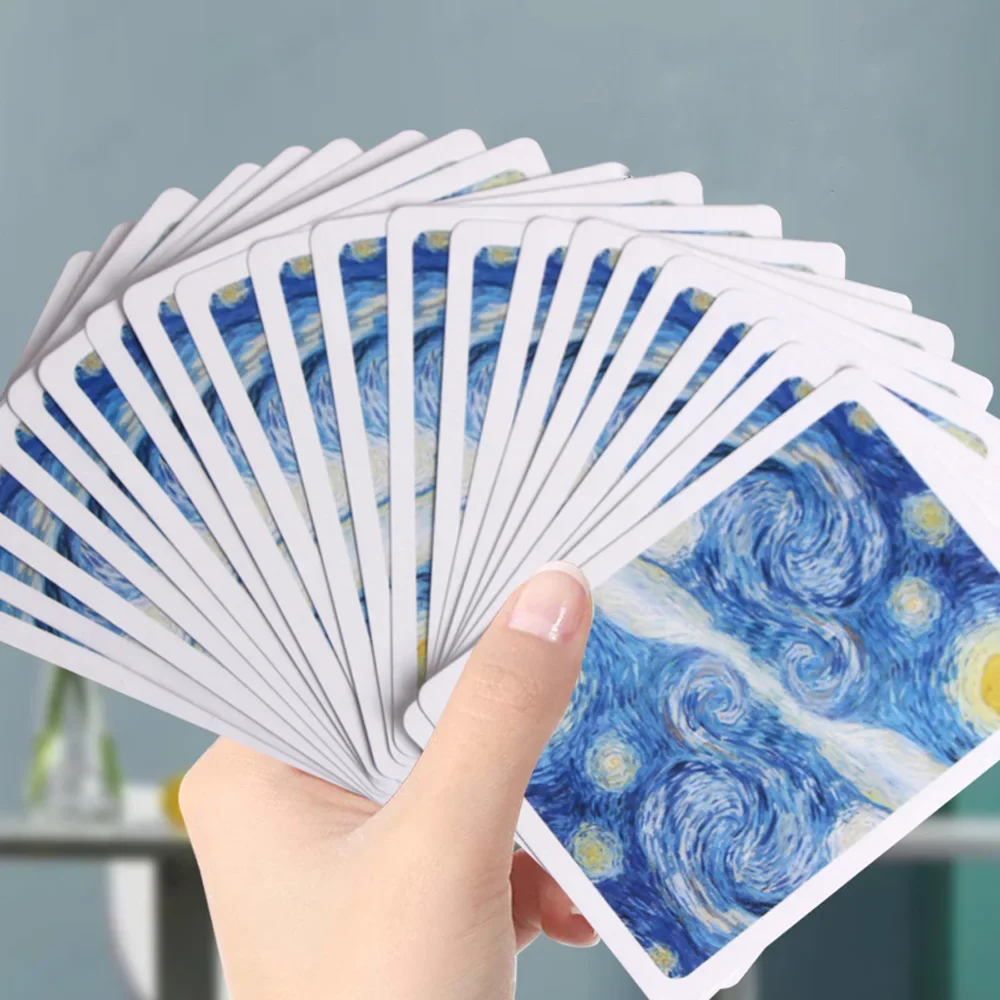 Carte da gioco artistiche premium Mazzo di carte impermeabili da poker classico vintage per feste, riunioni e collezioni
