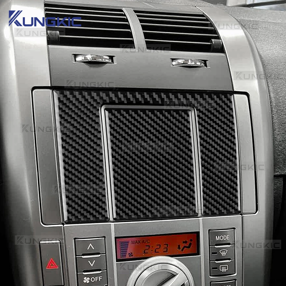 Real Soft Carbon Fiber Sticker For Scion tC 2005 2006 2007 2008 2009 2010 LHD RHD Car Central Control CD Panel Trim