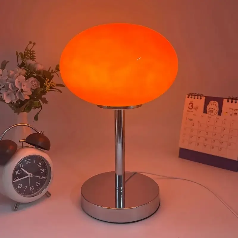 Lâmpada de cabeceira LED para menina, quarto, desktop, decorativo, luz noturna, atmosfera, mesa simples, pirulito, decoração