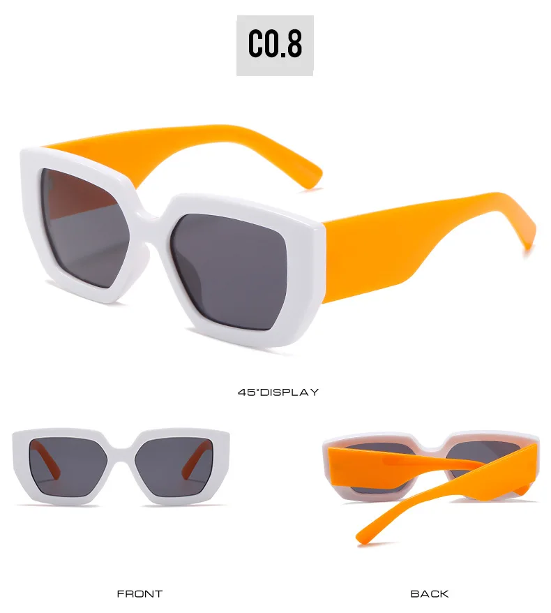 OEC-MANAGEMENT CPO Steampunk Platz Sonnenbrille Neue Frauen Männer Multicolor Punk Sonnenbrille Weibliche Übergroßen Fashion Shades Brillen UV400 – Detail 13