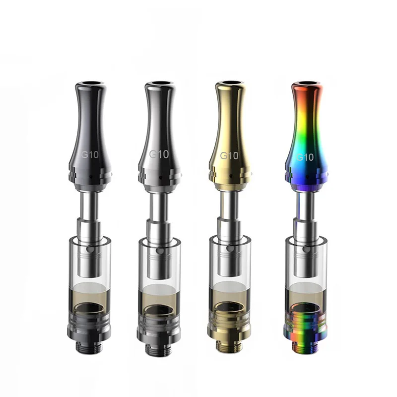 Greenlightvapes 1.0ml Empty Cartridges Disposible Carts Preheat Battery Atomizer Ceramic Heat Element Tank Vape Thick Oil Vapor