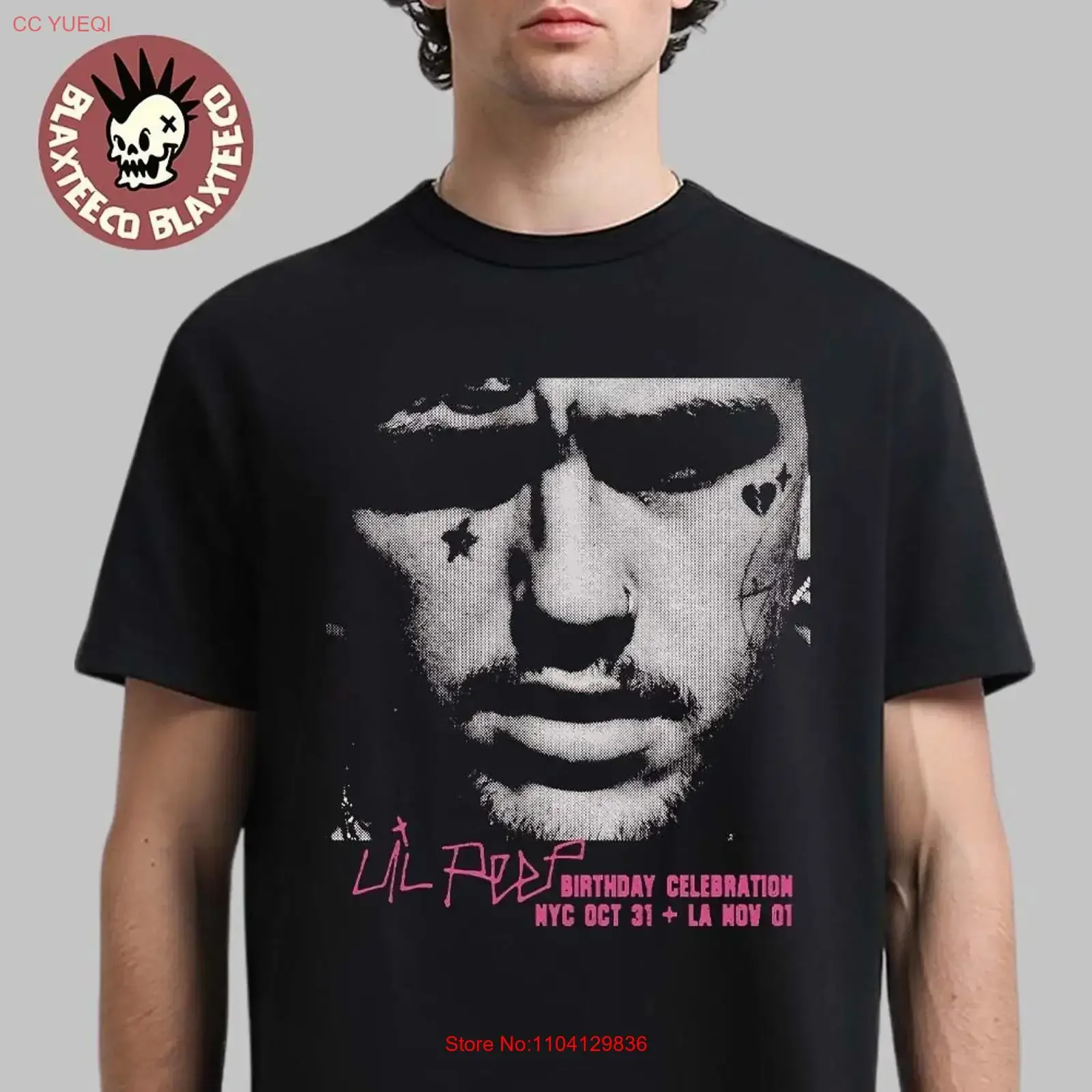 Lil Peep Birthday Celebration Shows 2025 In New York City And Los Angeles T Shirt vintage Washed homme designer clothes