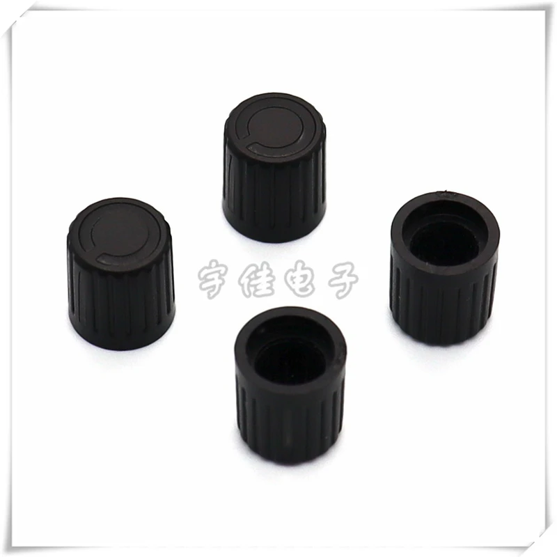 10PCS 10X11MM light-transmitting Knob Cap Potentiometer Knob 6MM Flower Shaft Knob Power Amplifier Panel Volume Hat