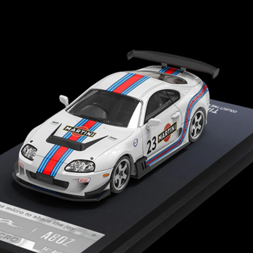 

TM Time Micro 1:64 Gifts for Teenagers A80Z Martini Diecast Model Car
