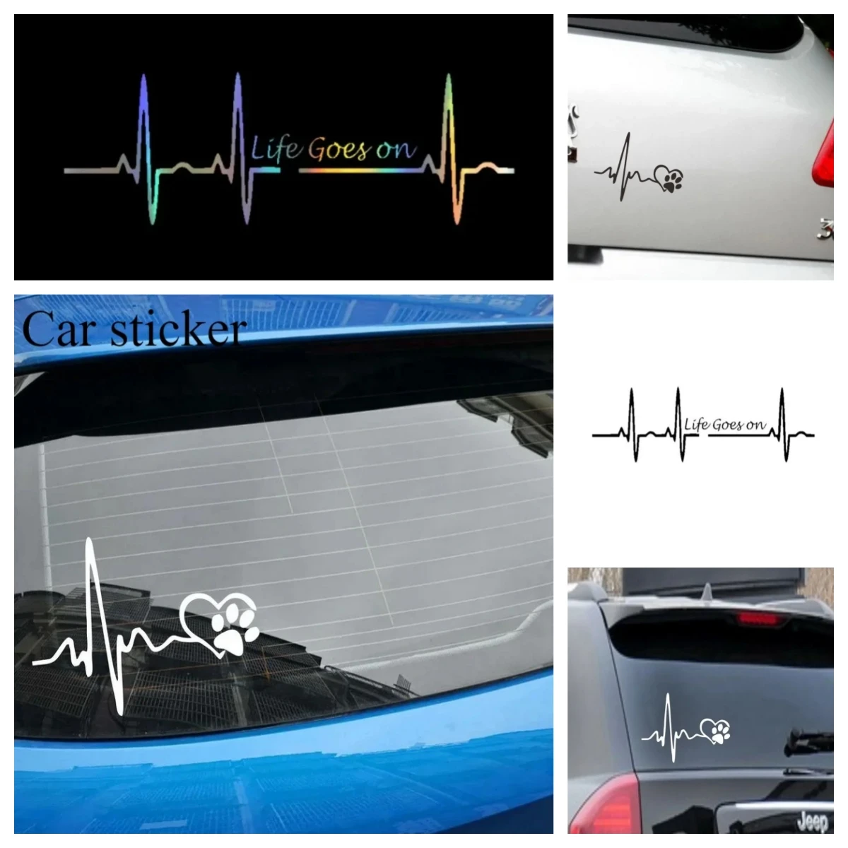 

1PC Car Accessories Lifegoeson Car Sticker Stylish Portable Car Stiker Waterproof And Anti-scratch