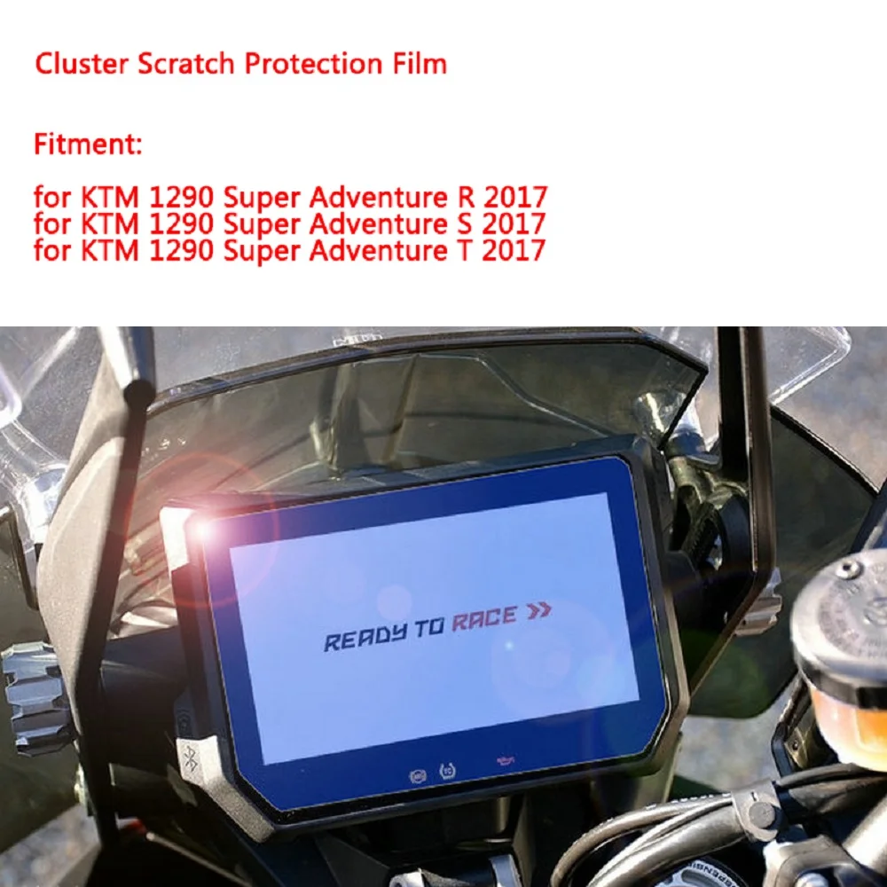 Motorcycle Transparent Crystal TPU Cluster Scratch Film Speedometers Screen Protector For KTM 1290 Super Duke ADV R S T 2017