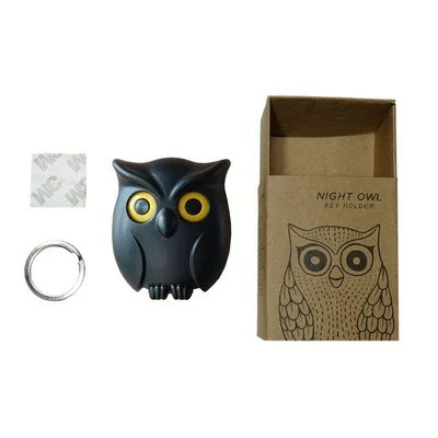 hanger keychain Magnetic Owl Key Holders Self Adhesive Magnets Hold Keychain Key Hanger Hooks Will Open Eyes Home Wall Decorativ