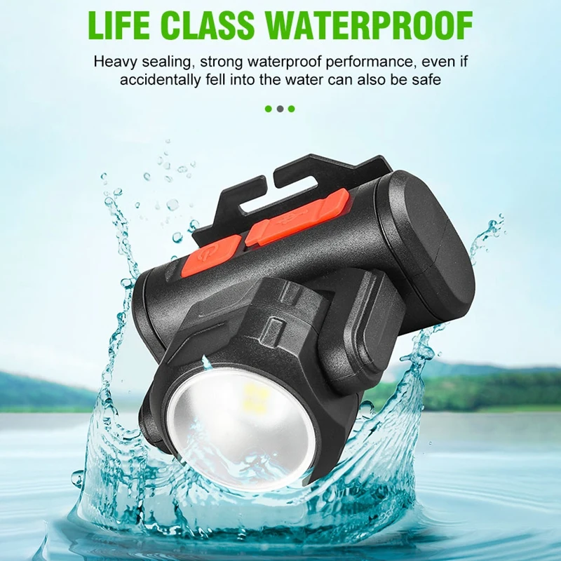 

[NEW!ABKG】 LED Head Light Lamp Head Flashlight Adjustable Waterproof Super Bright Headlight For Camping Jogging Hiking Fishing