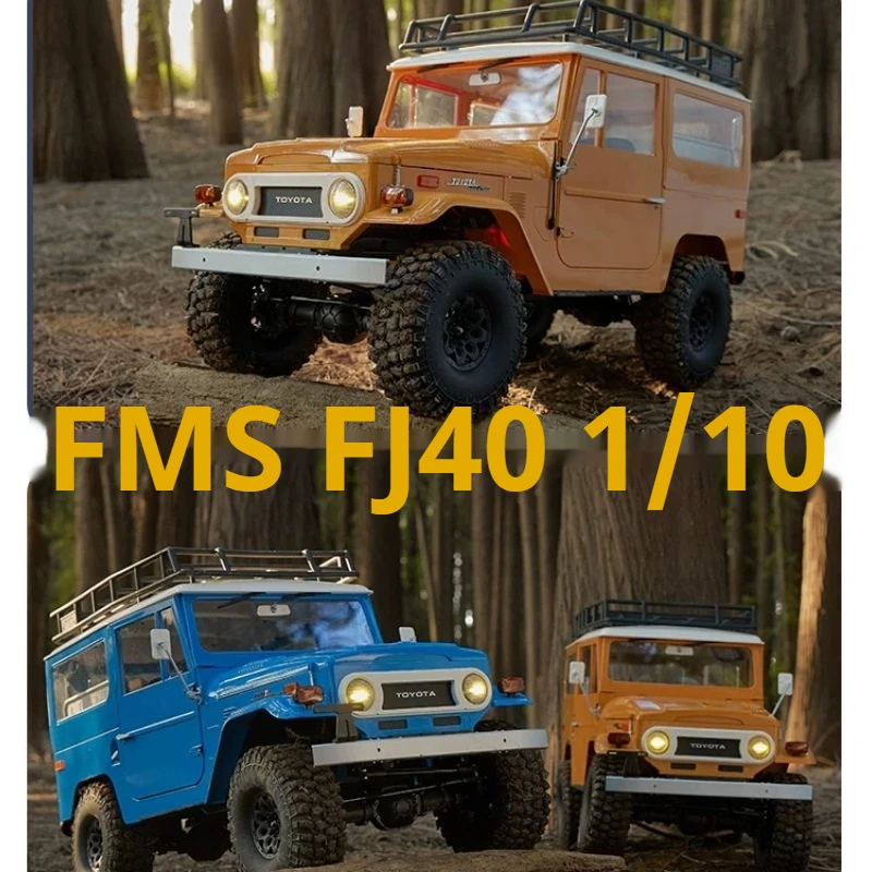Fms 1/10 Fj40 Rc Cars Off-Road Climbing Four-Wheel Drive Rc Remote Control Electric Model Simulation Hard Shell Car Model