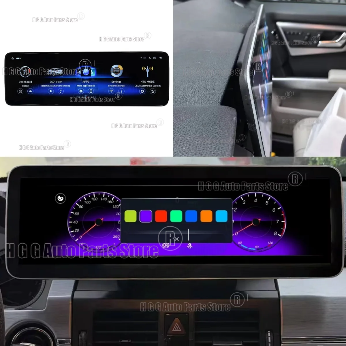 For Benz Benz GLK X204 2008-2012 Android14 Car Radio Carplay Multimedia Touch Screen Video Player GPS Navigation Head Unit 14.9