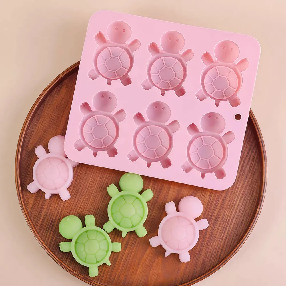 Mini tortugas molde de silicona, moldes de hielo de silicona en forma de tortuga marina, tortugas, bandeja de hielo, caramelos de chocolate bandeja para fiesta