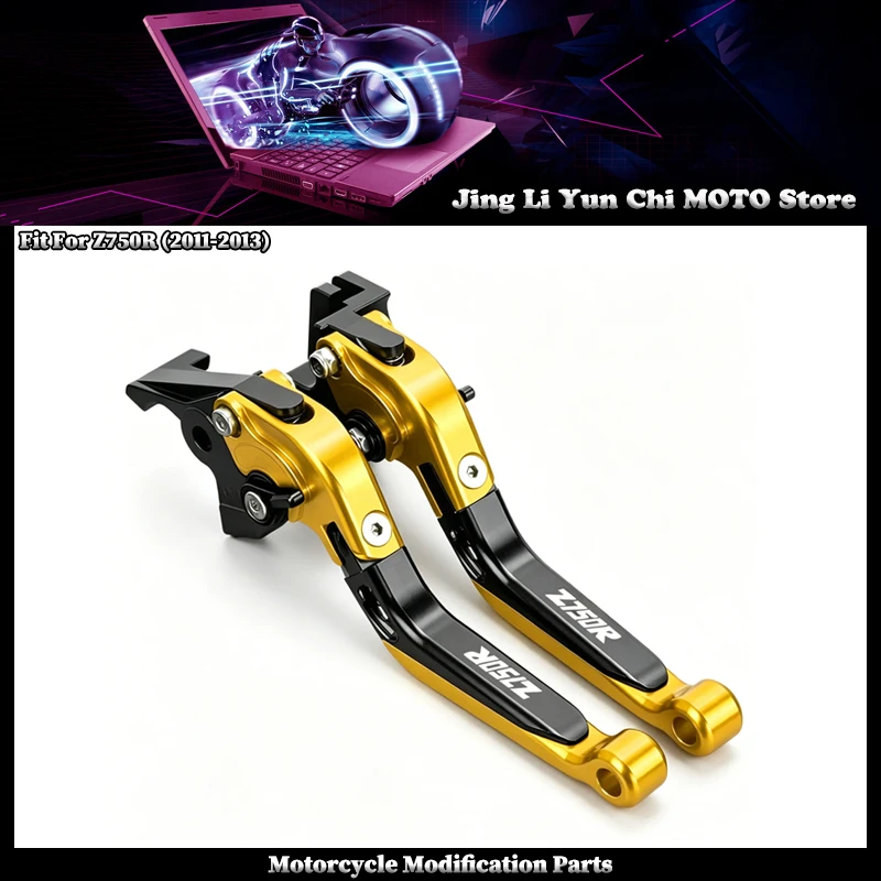 Fit For KAWASAKI Z750R Z 750R Z750 R 2011-2013 2012 Motorcycle Clutch Lever Brake Lever Set Adjustable Handle Levers