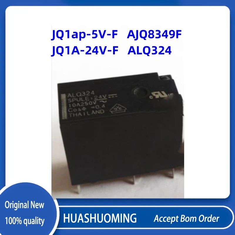 New 10Pcs/Lot   JQ1ap-5V-F AJQ8349F   JQ1ap-5V      ALQ324    24VDC  4PIN 10A