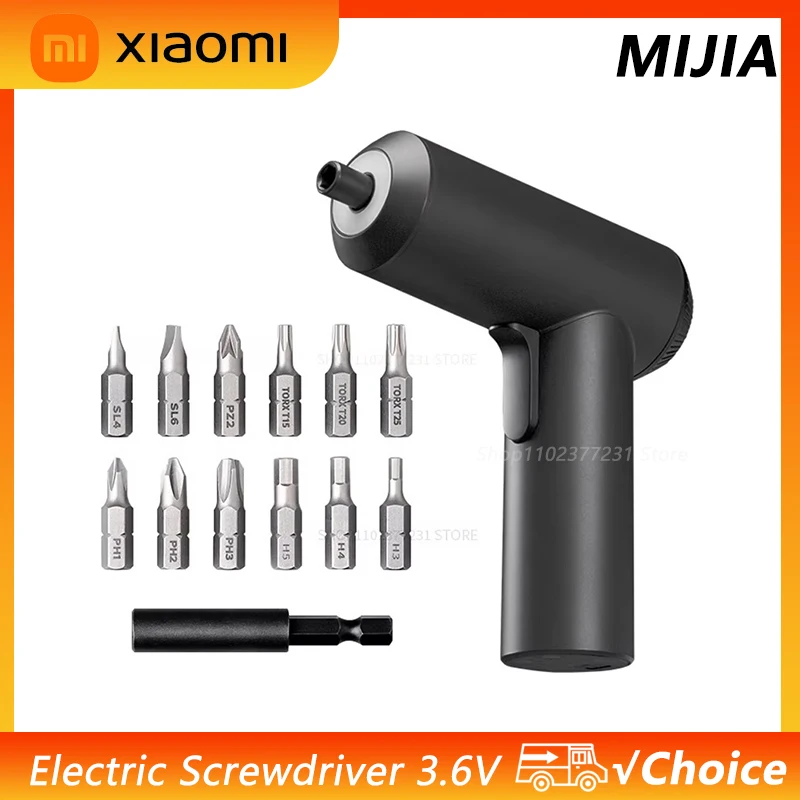 

Оригинальная электрическая отвертка Xiaomi Mijia, 2000 мАч, аккумулятор, патентный аккумулятор, беспроводная аккумуляторная отвертка с крутящим моментом 5 Нм