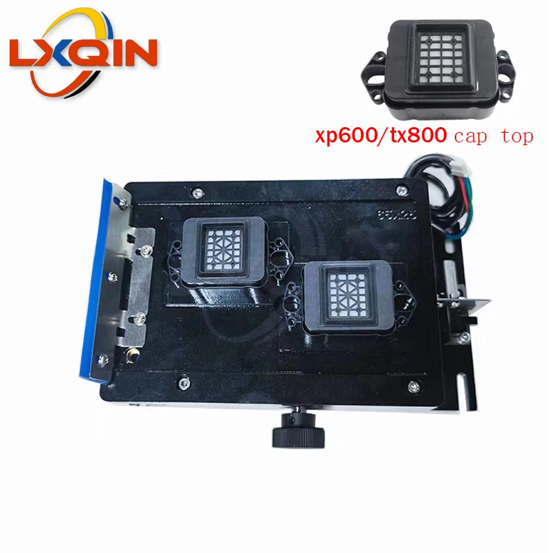 

LXQIN single motor ink stack with capping stable double head auto capping station for Epson tx800 print head pump Assembly