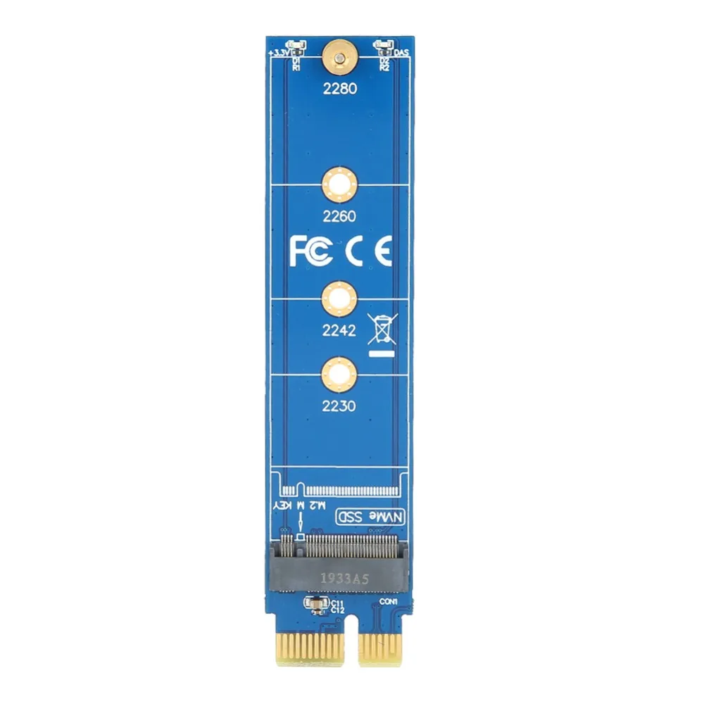 PCIe X1 Interface PCI E To NGFF M.2 Hard Disk Adapter Blue ABS Material NGFF SATA Converter High Speed Hard Drive Adapter Card