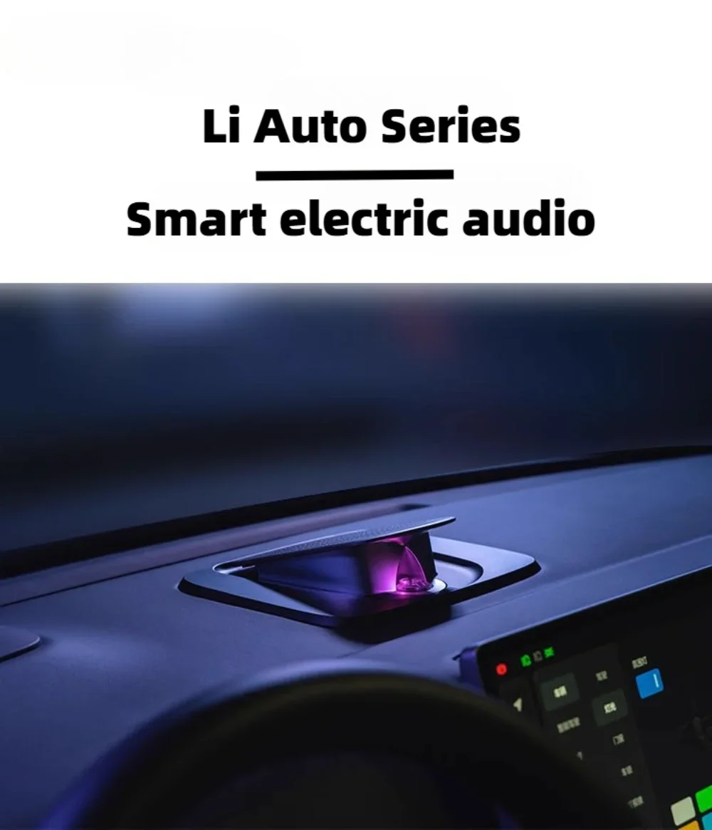 

Auto Center Dashboard Lifting Tweeter Speakers For Li Auto Lixiang L7 L9 L8 One LED Ambient Light Dynamic Car Audio Accessories