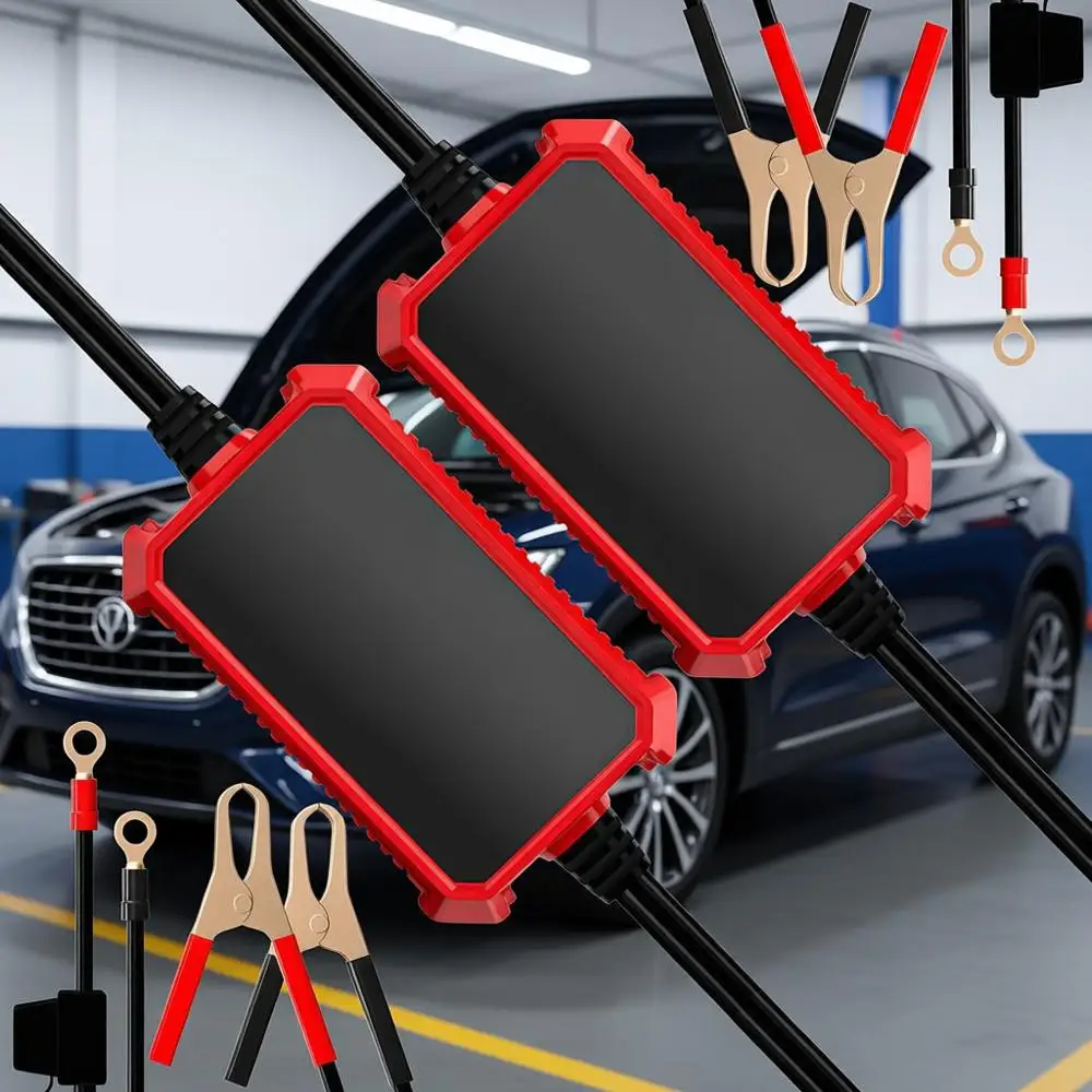 

Автоматическое зарядное устройство, 1000 мА, 12 В, интеллектуальное устройство для поддержания заряда автомобильного аккумулятора для газонокосилок, лодок, квадроциклов, свинцово-кислотных аккумуляторов с влажными гелевыми элементами