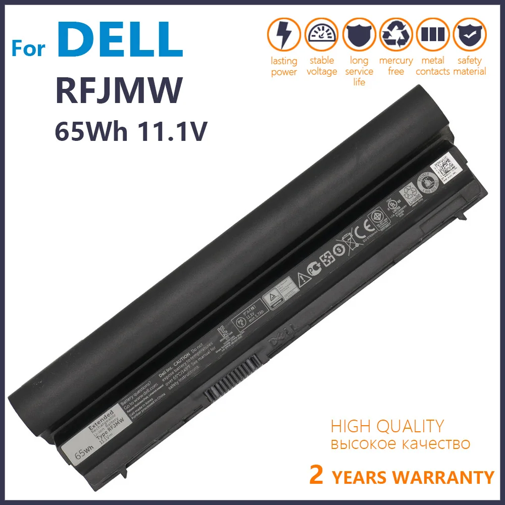 

Genuine 11.1V 60Wh Original RFJMW Laptop Battery for Dell Latitude E6120 E6220 E6230 E6320 E6330 E6430S 11HYV 3W2YX 5X317