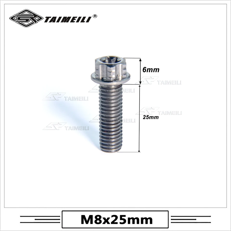 Titan-Schraube M6x12 mm Torx für Fahrrad Motorrad Titan-Schraube M6x12 mm Torx für Fahrrad Motorrad