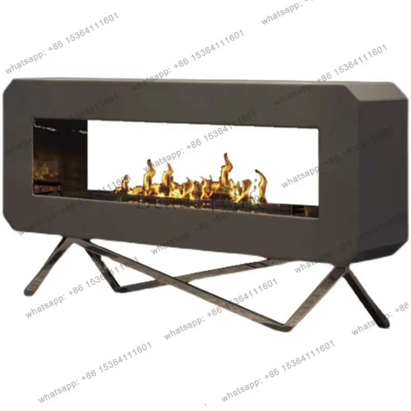 Atomization fireplace 3D humidification Italian humidifier decorative background wall embedded electronic simulation flame