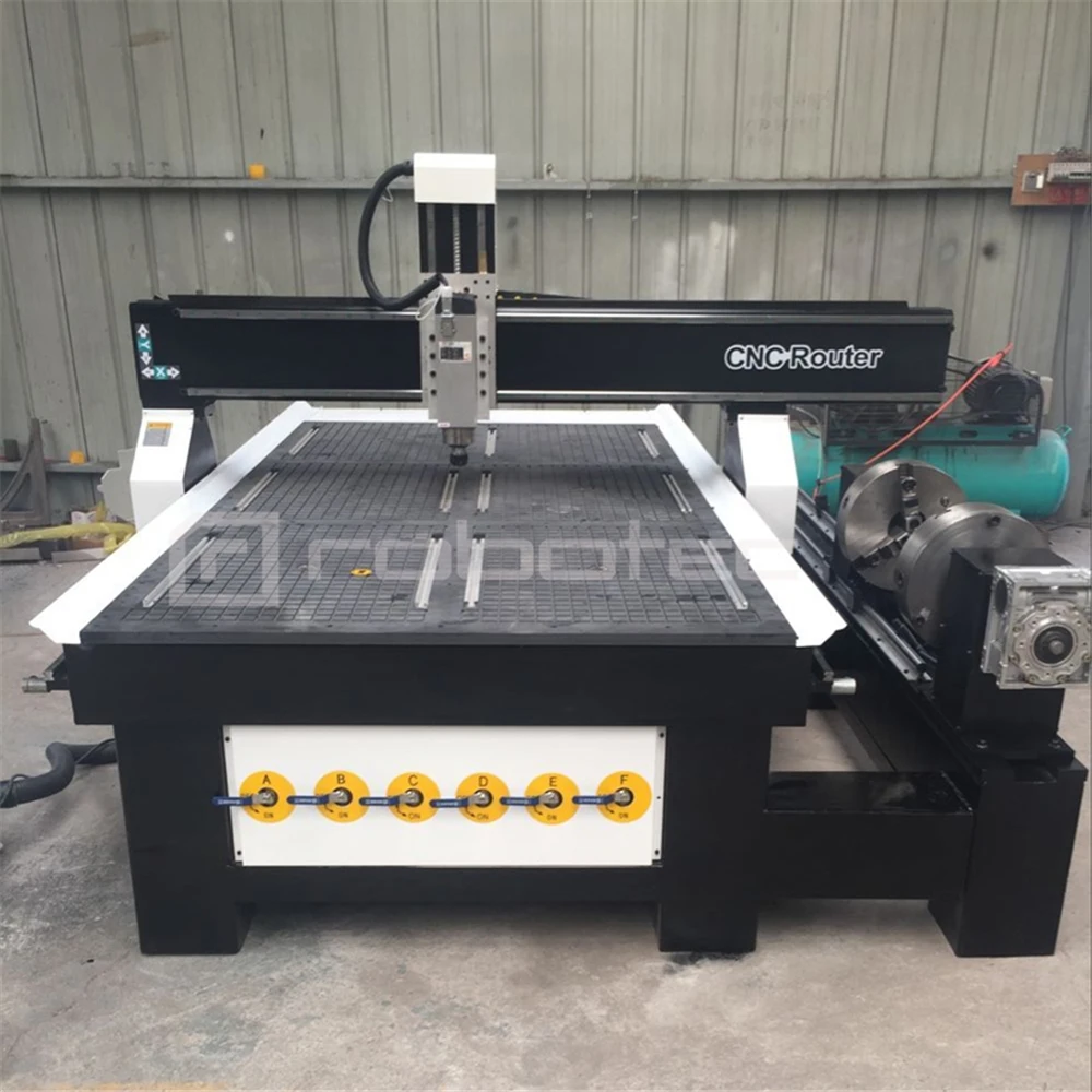 Table Beds Furniture ATC CNC Wood Carving Machine/ 1325 CNC Router 4 Axis Wood Milling Machine/3D Metal Aluminum CNC Engraving