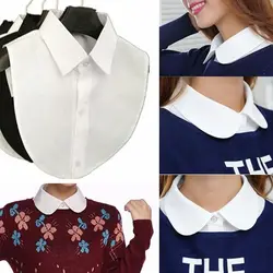 Solid Shirt Lace False Collar White & Black Blouse Vintage Detachable Collars Women Clothes Accessories Fashion New