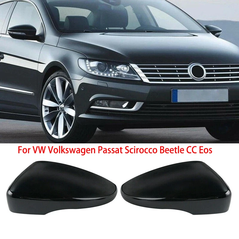 

1 Pair Rearview Mirror Cover For VW Passat CC Tuning Beetle Eos Jetta Scirocco Side Wing Mirror Cap Replacement Car Accessories