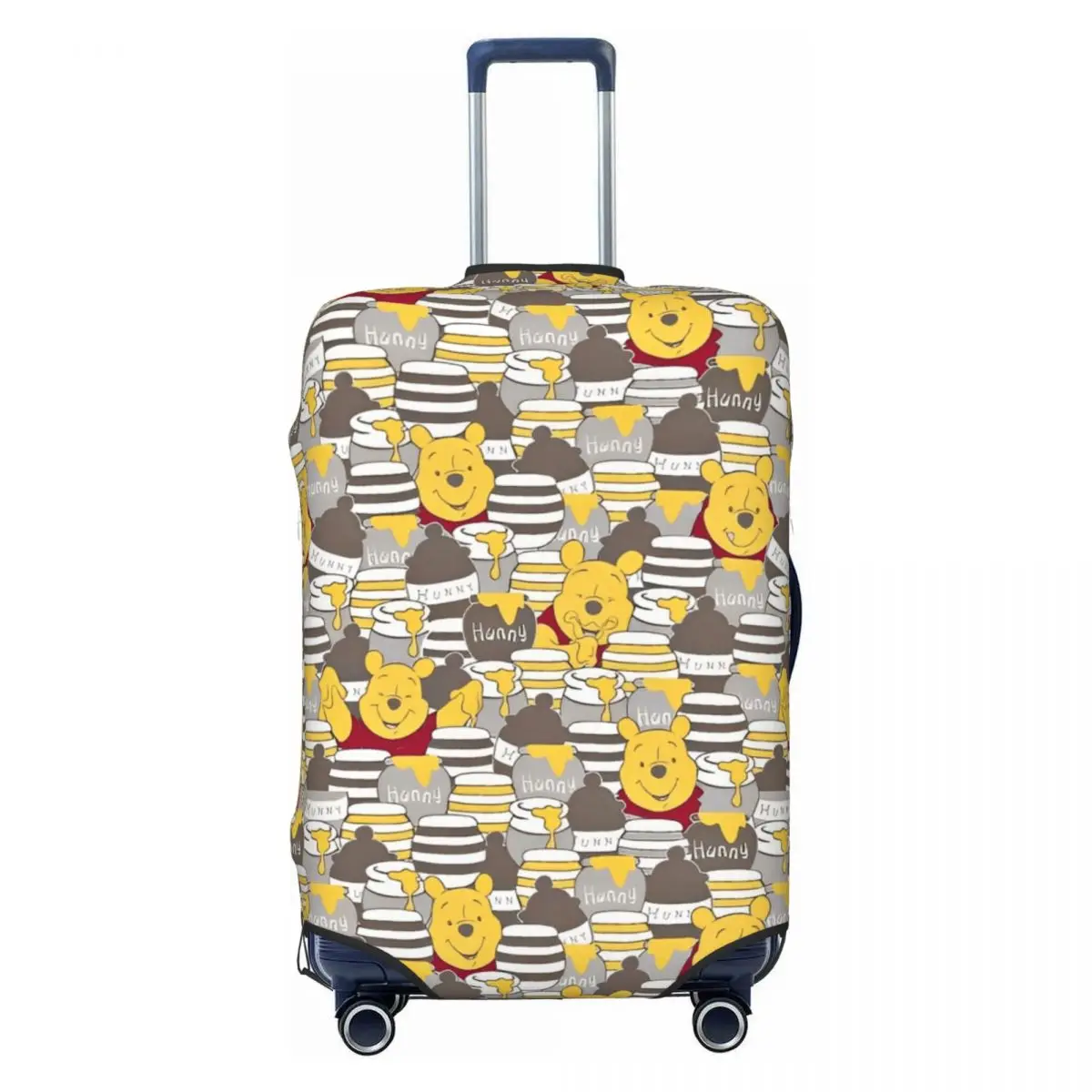 

Чехол для чемодана с изображением поросенка и медведя в виде пуха, защита для путешествий с героями мультфильмов, полезные принадлежности для багажа и отпуска