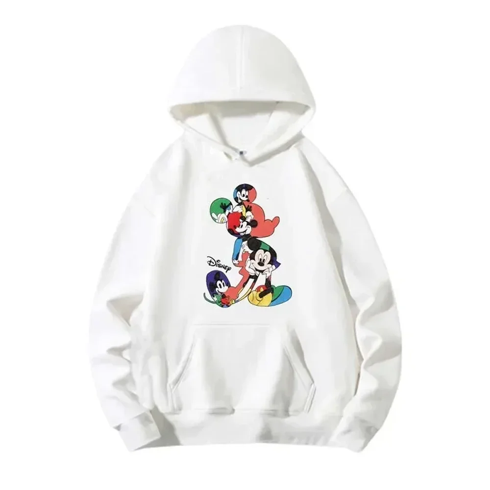 （Miniso）Disney Mickey Mouse Women\'s Hoodies Y2k Tops Cartoon Fashion Sweatshirt Female Clothes Autumn Winter Streetwear Pullover