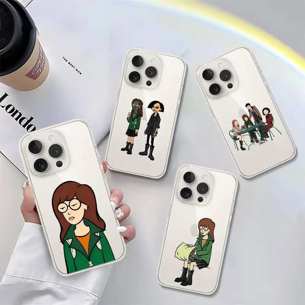 D-DARIA M-MORGENDORFFER Handyhülle, luxuriös, weich, transparent, für iPhone 17, 16, 15, 14, 13, 12, 11, Pro Max, Mini-Stoßstangen-Abdeckung