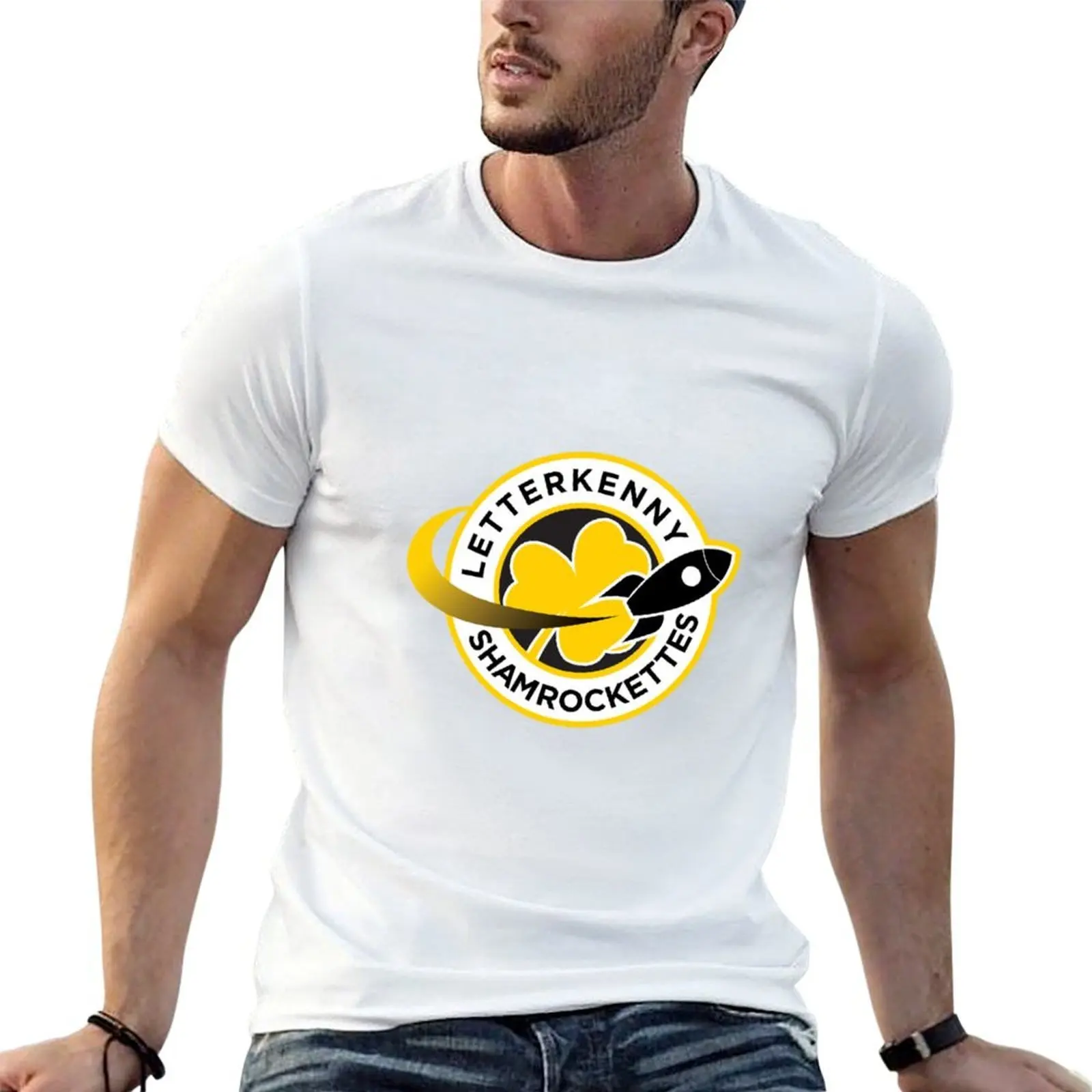 

man cotton for shirts t essential shirt casual shirt t T-Shirt man Letterkenny-Shamrockettes men t