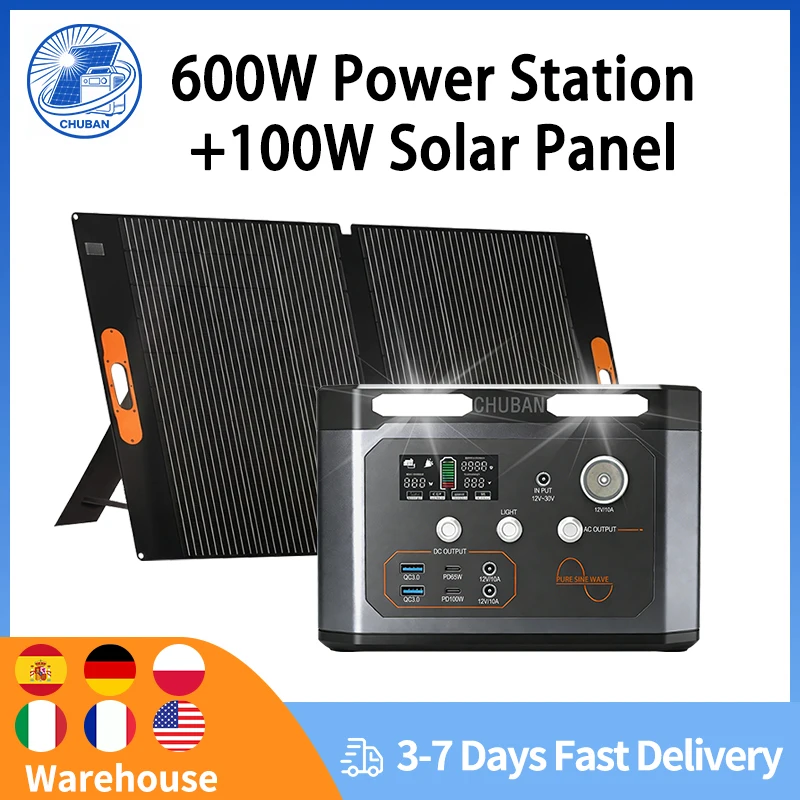 A600w Tragbare Powerstation mit Solarpanel (optional) 310Wh 600W Akku für …