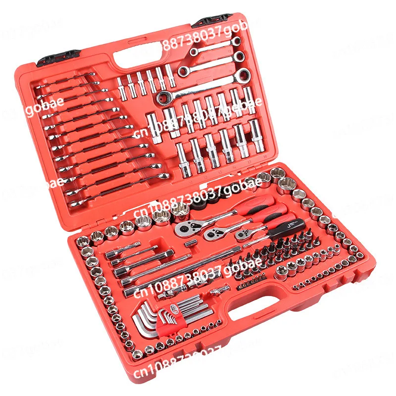 مجموعة أدوات مجموعة أدوات الأكمام أداة مفتاح ربط السقاطة لإصلاح السيارات 150 قطعة #1